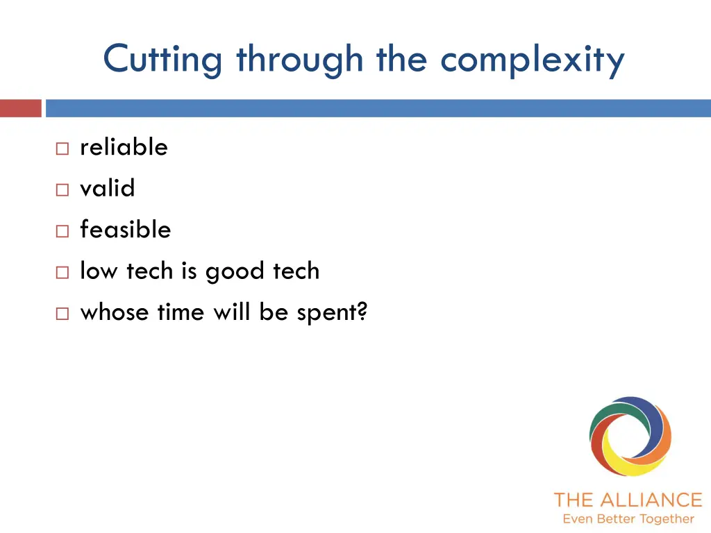 cutting through the complexity