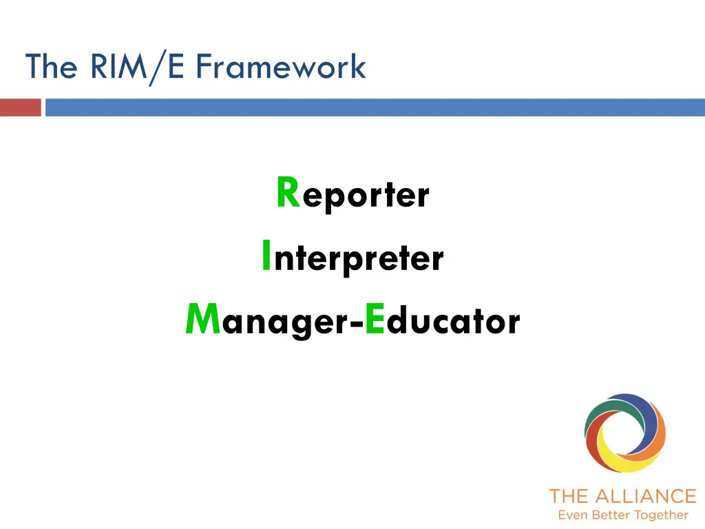 the rim e framework
