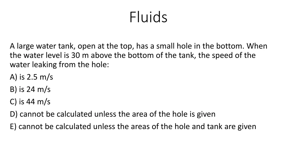 fluids