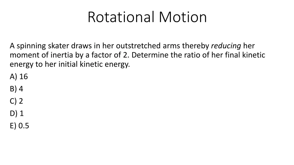 rotational motion