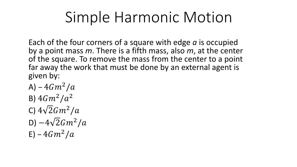 simple harmonic motion 1