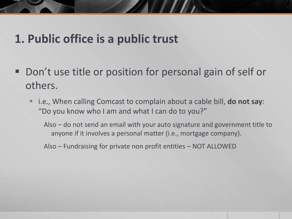 1 public office is a public trust