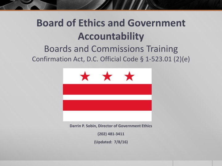 board of ethics and government accountability