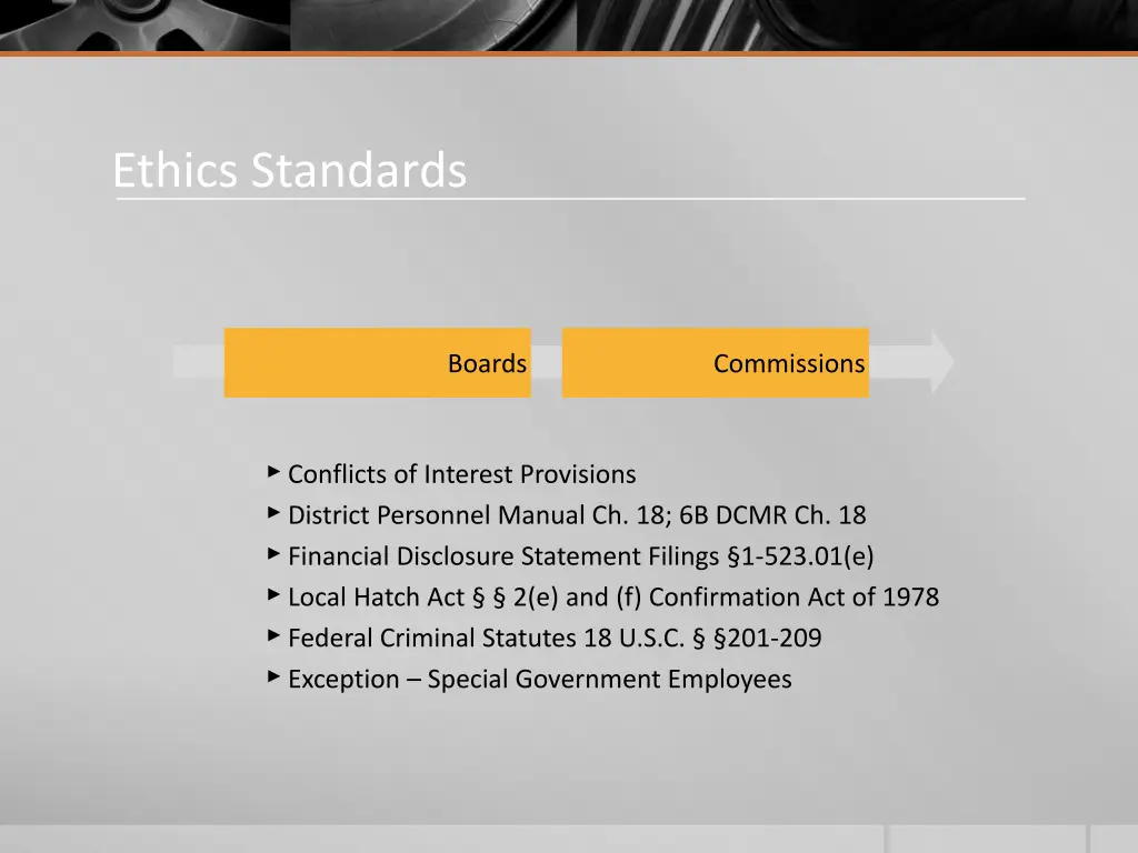 ethics standards