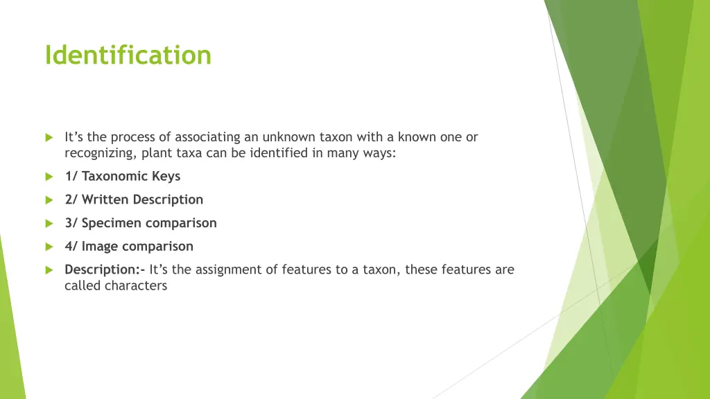 identification