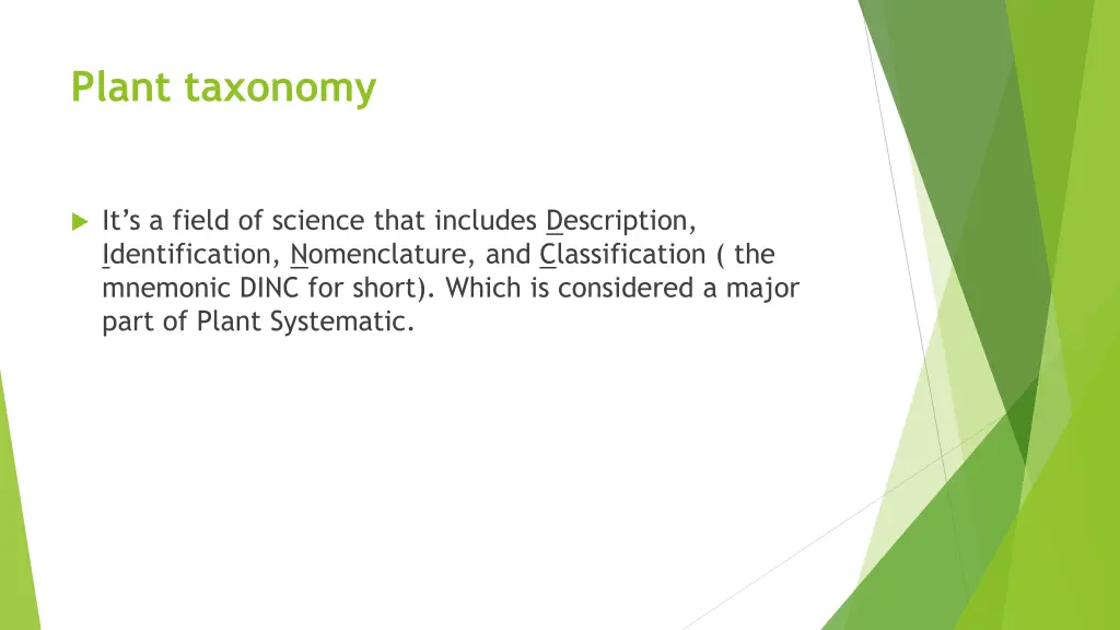 plant taxonomy 1
