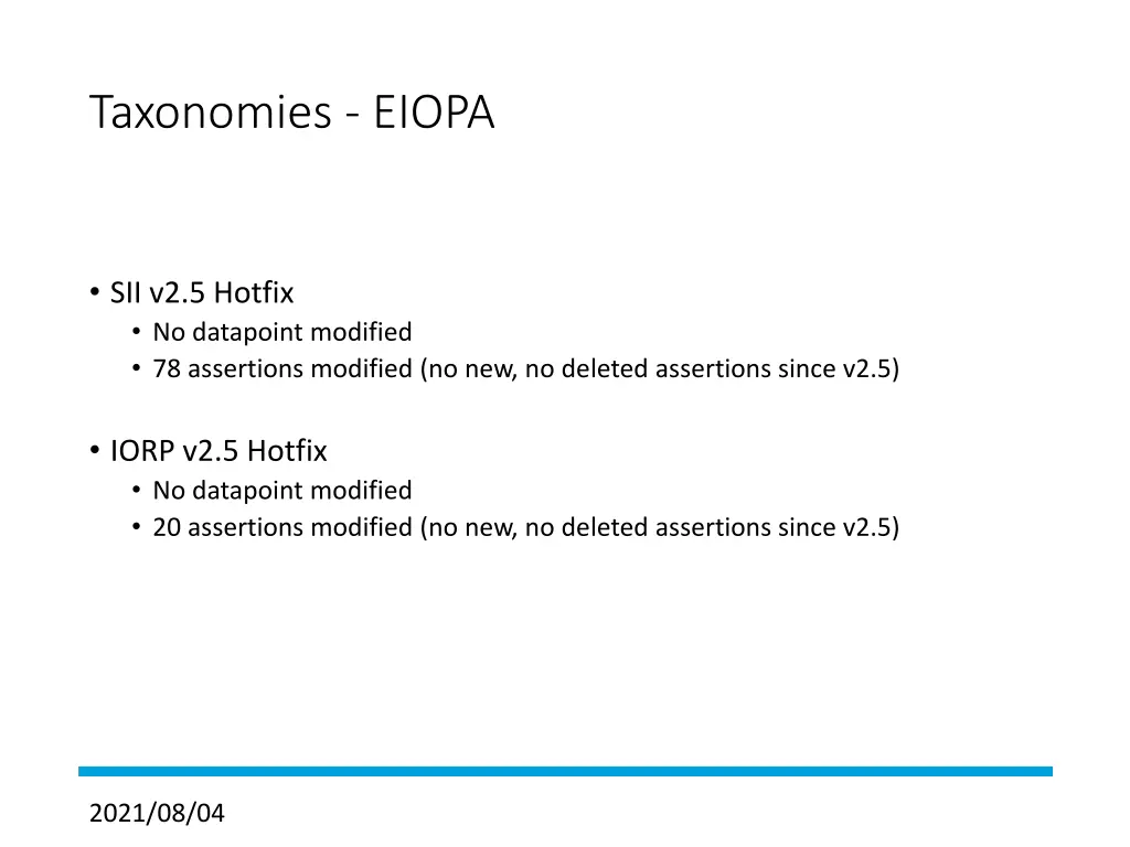 taxonomies eiopa 1