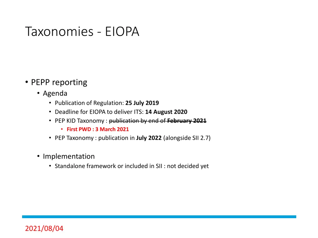 taxonomies eiopa 6