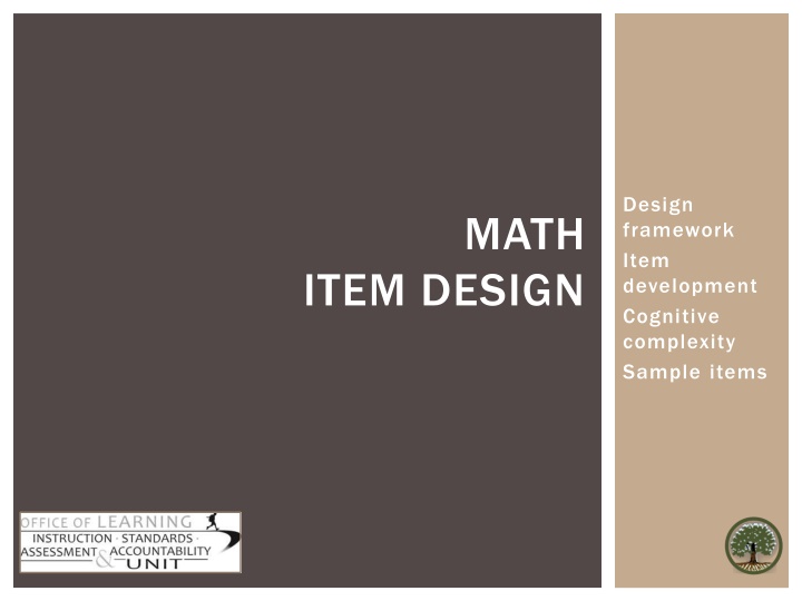 design framework item development cognitive