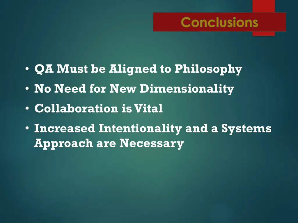 conclusions