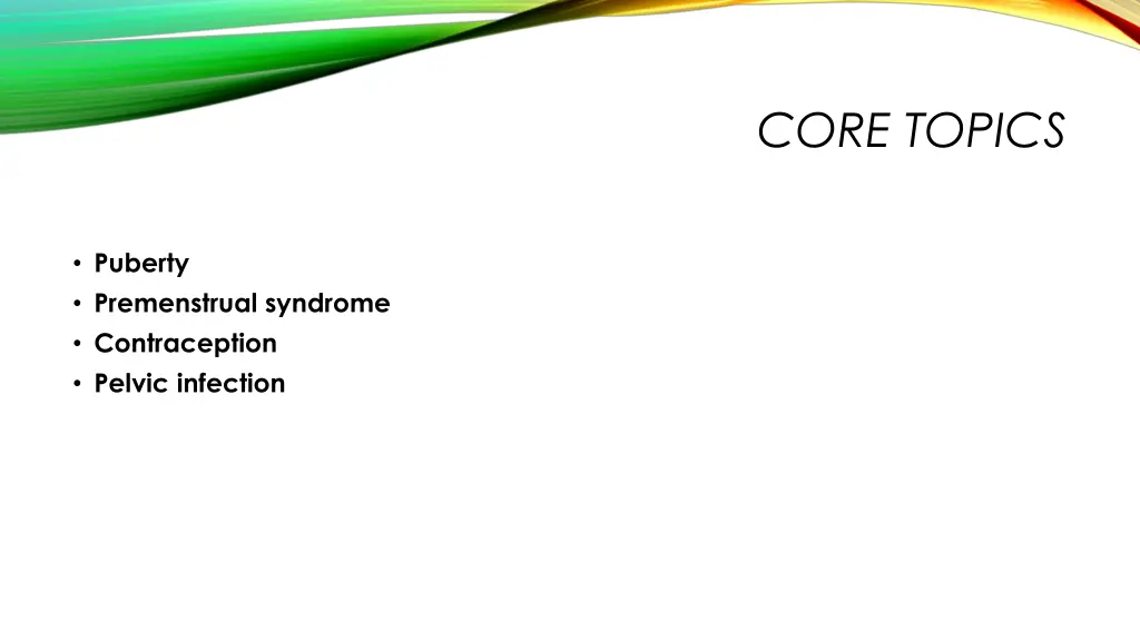 core topics