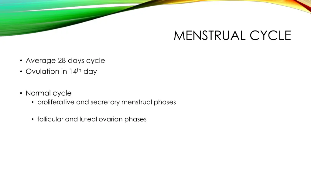 menstrual cycle