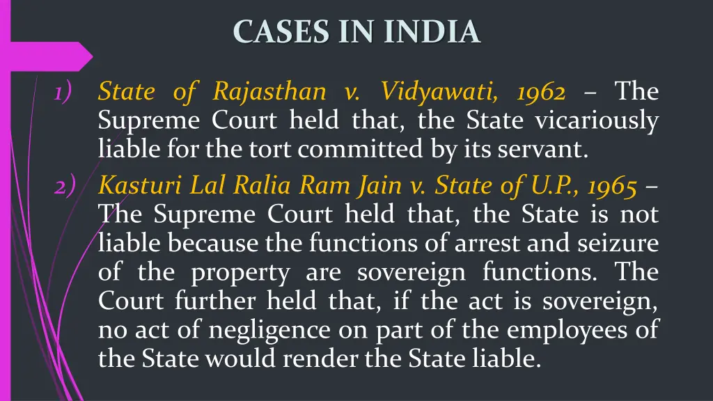 cases in india