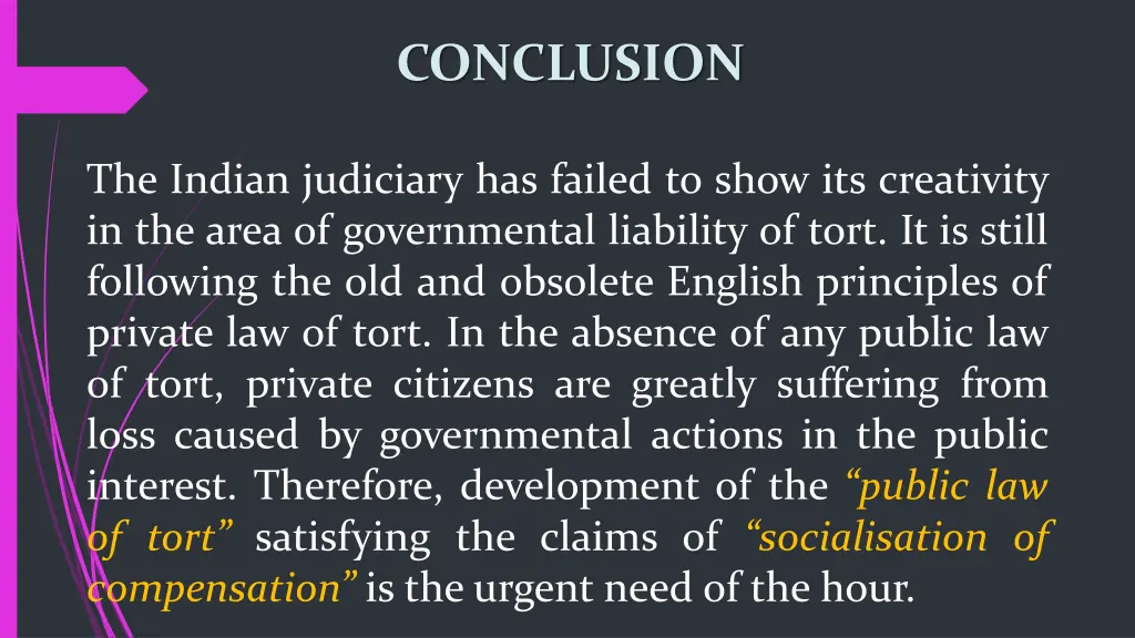 conclusion