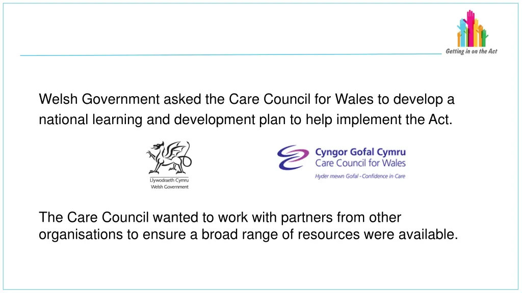 welsh government asked the care council for wales