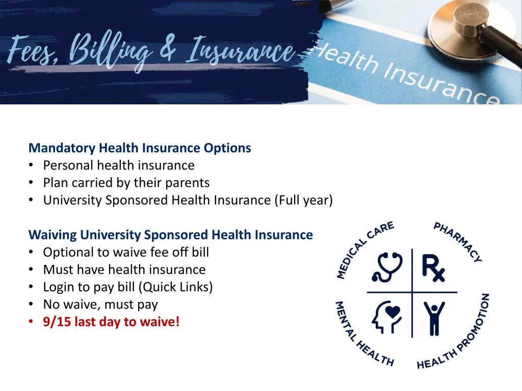 health insurance fee