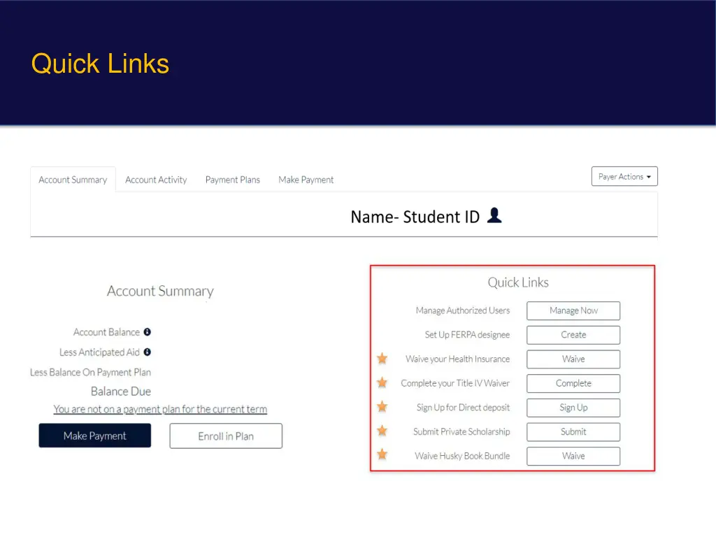 quick links