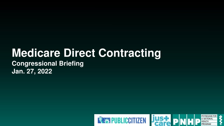 medicare direct contracting congressional
