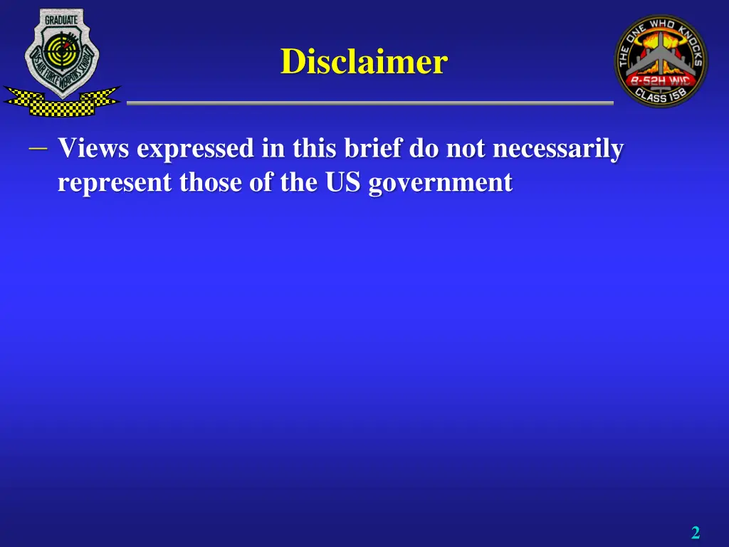 disclaimer