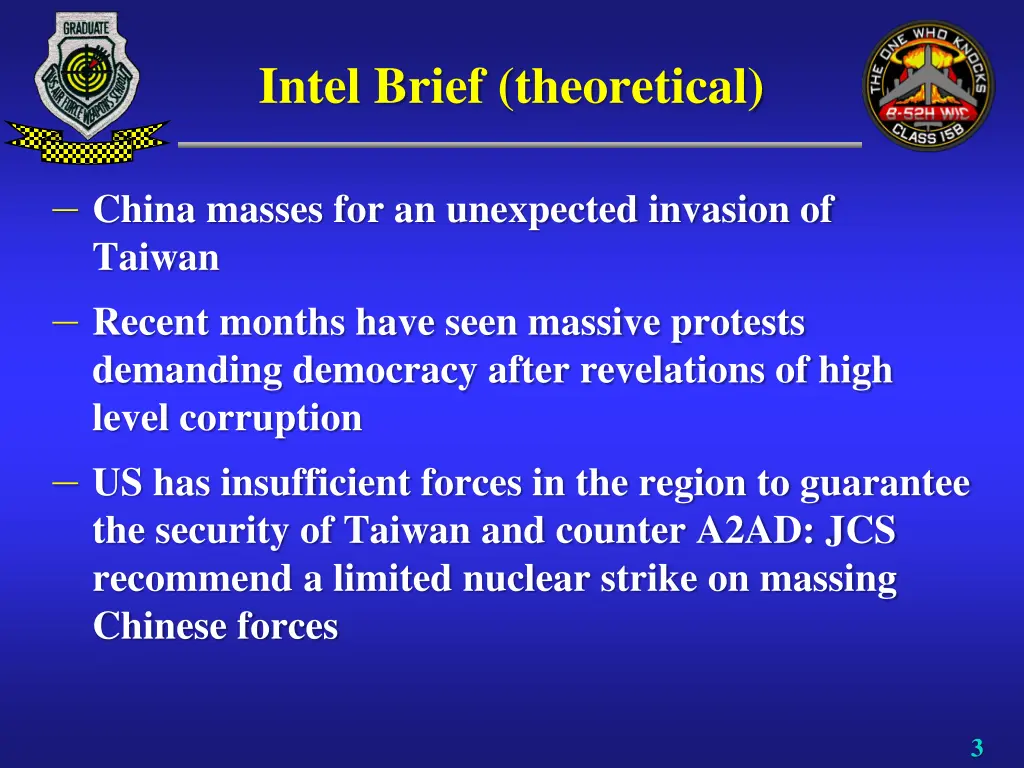 intel brief theoretical
