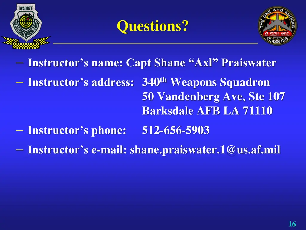 questions