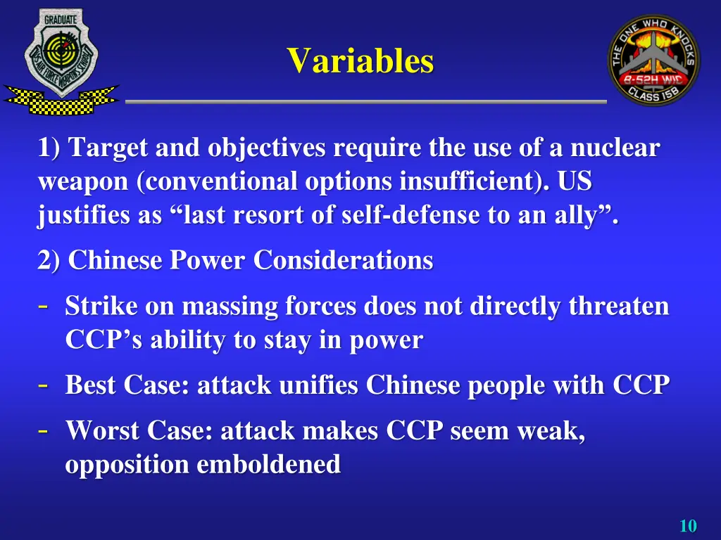 variables