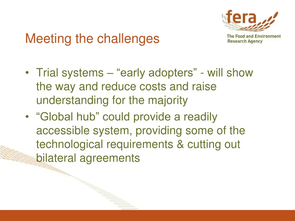 meeting the challenges