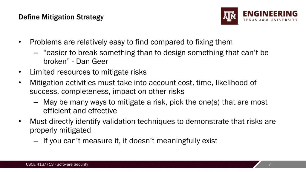 define mitigation strategy
