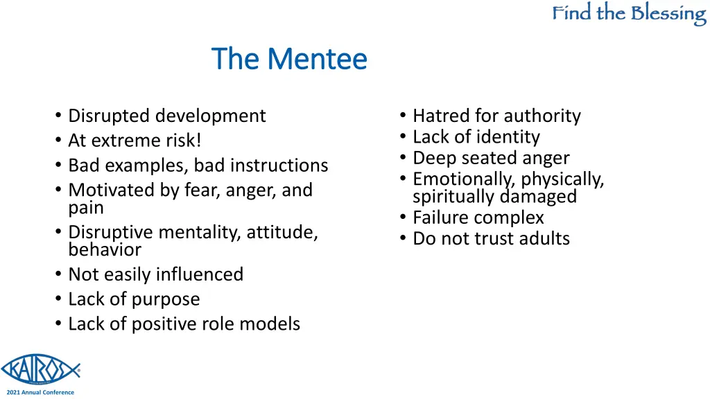 the mentee the mentee