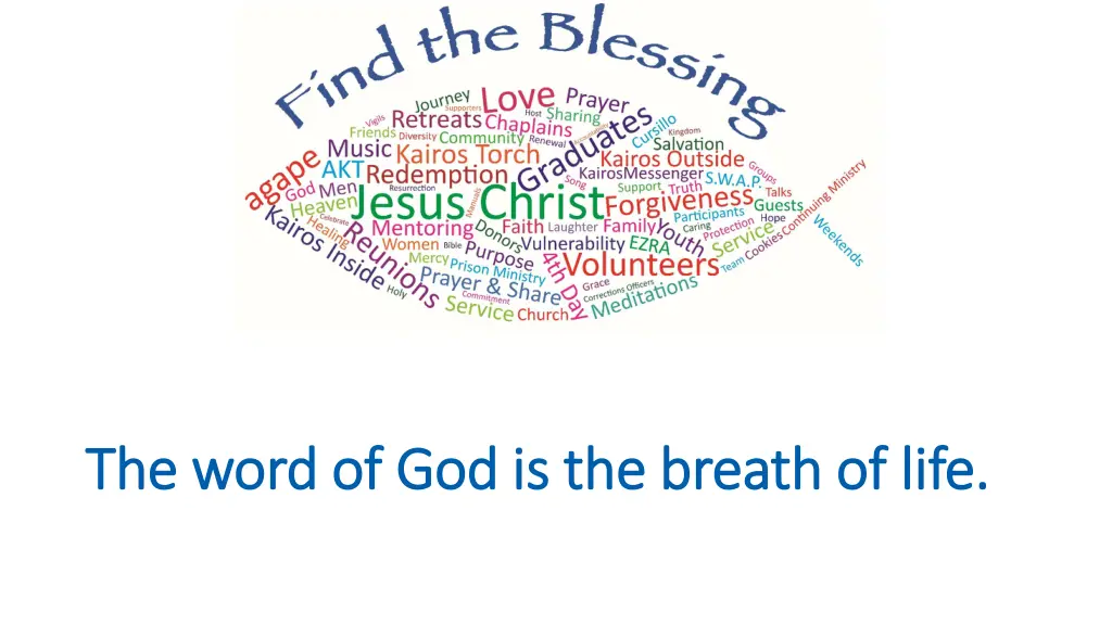 the word of god is the breath of life the word