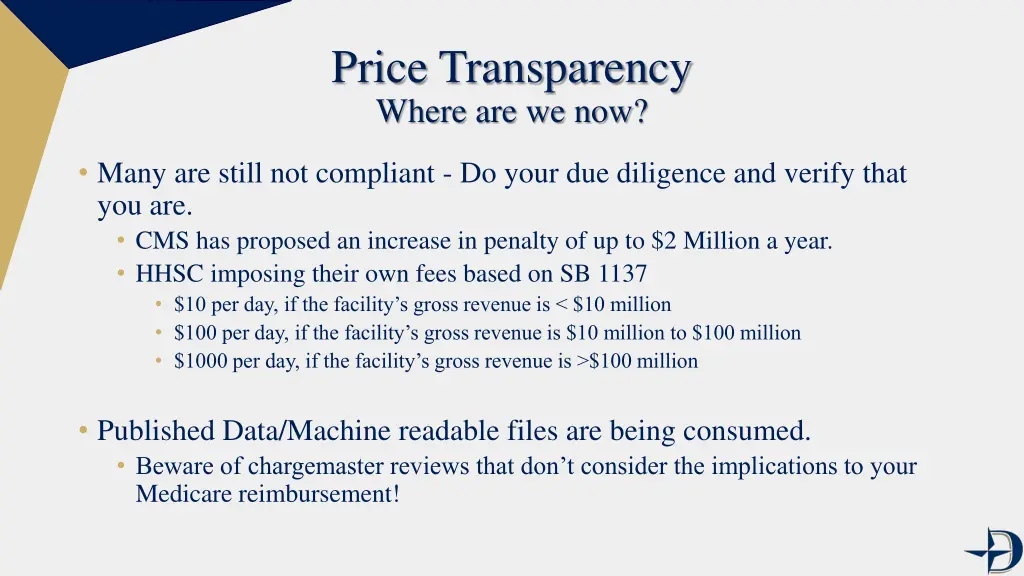 price transparency where are we now