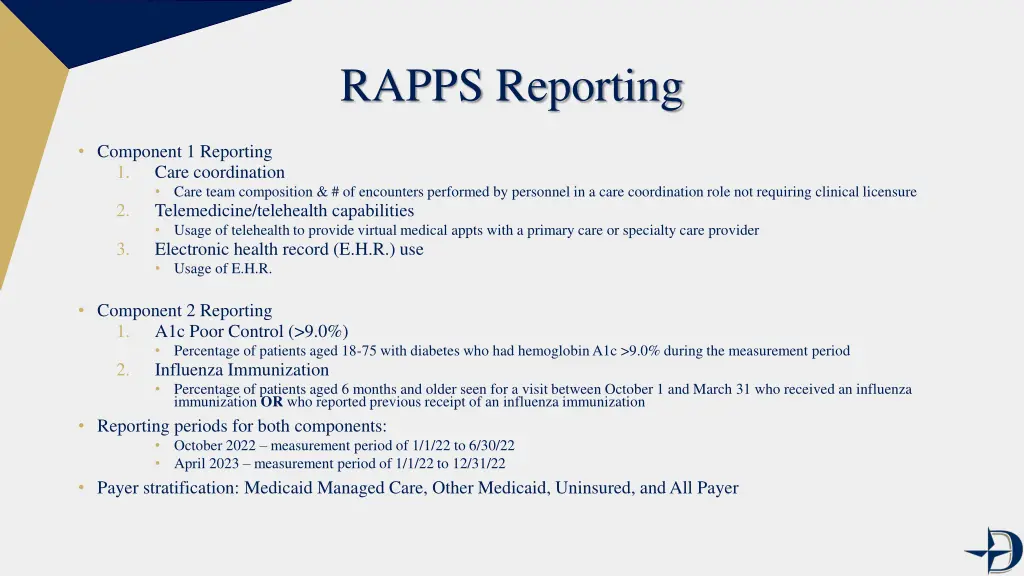 rapps reporting