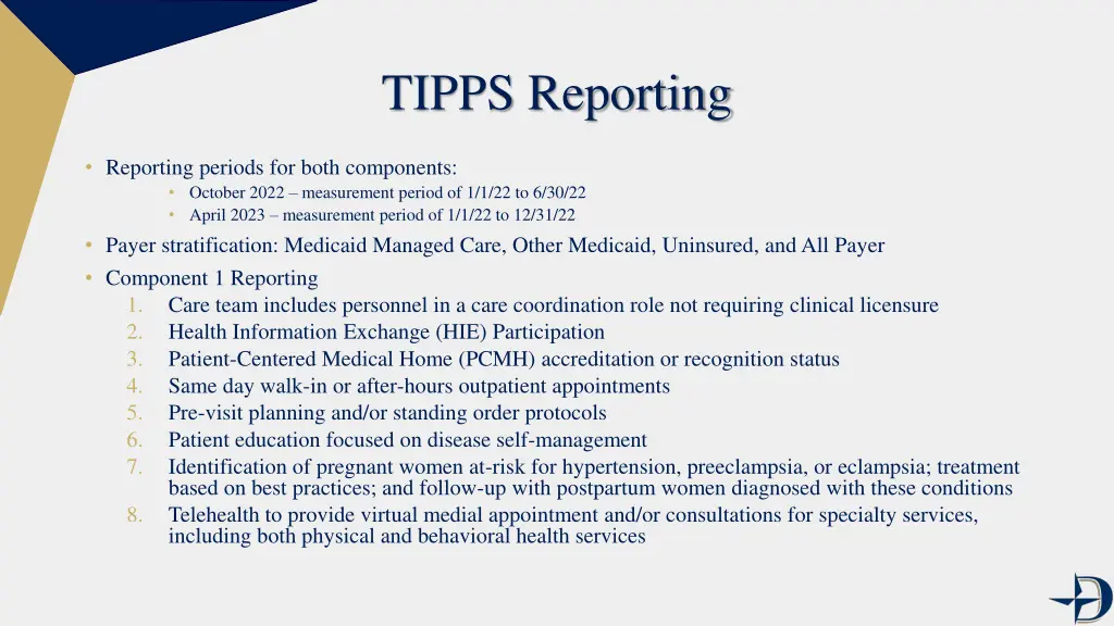 tipps reporting