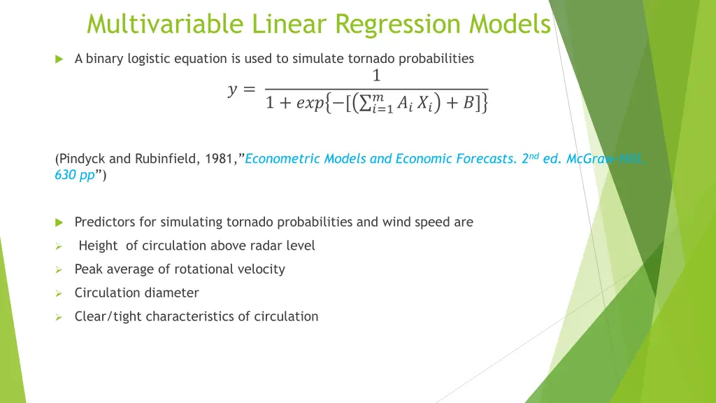 multivariable linear regression models 1