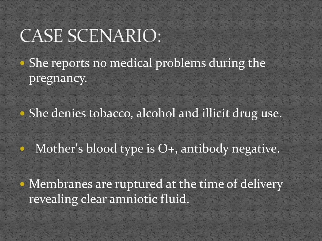 case scenario 1