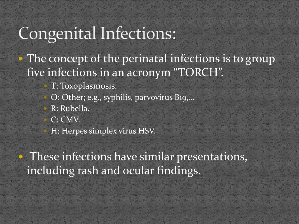 congenital infections 1