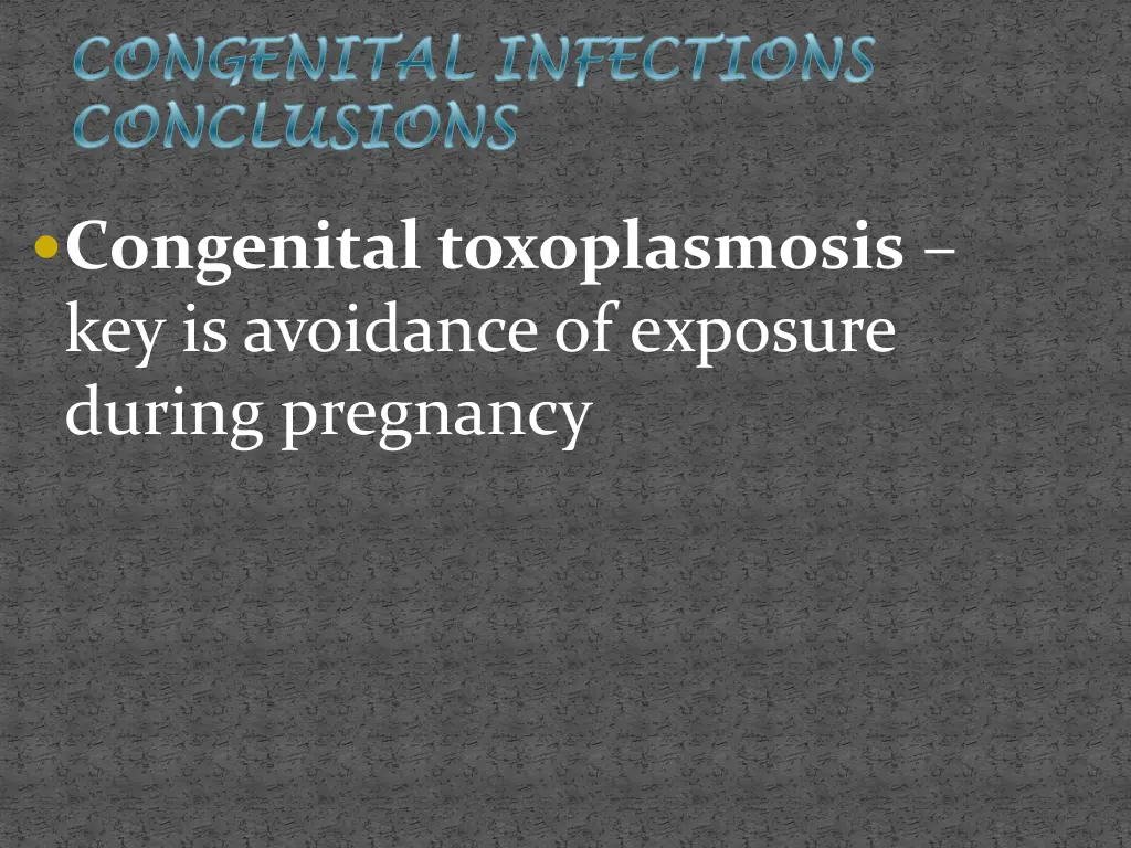congenital infections congenital infections