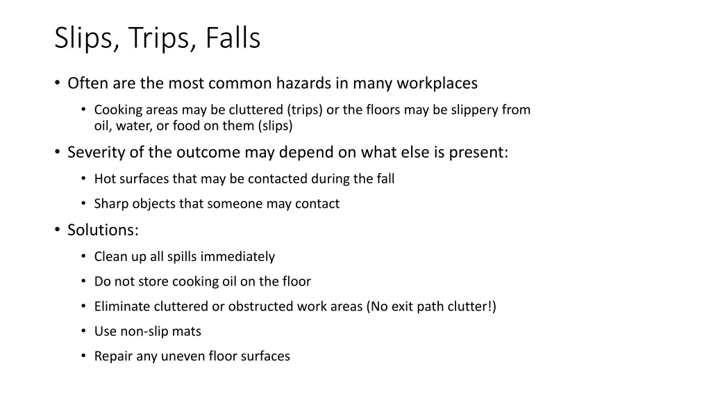slips trips falls