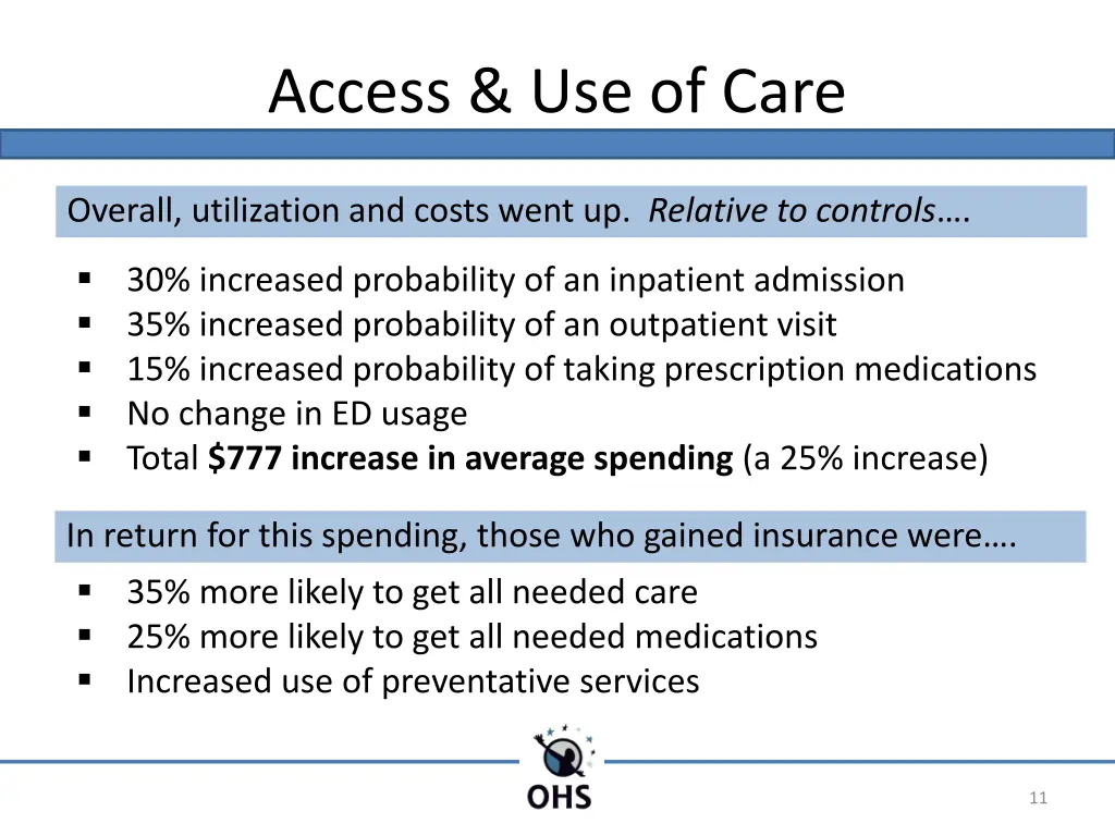 access use of care