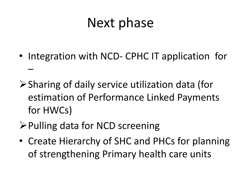 next phase