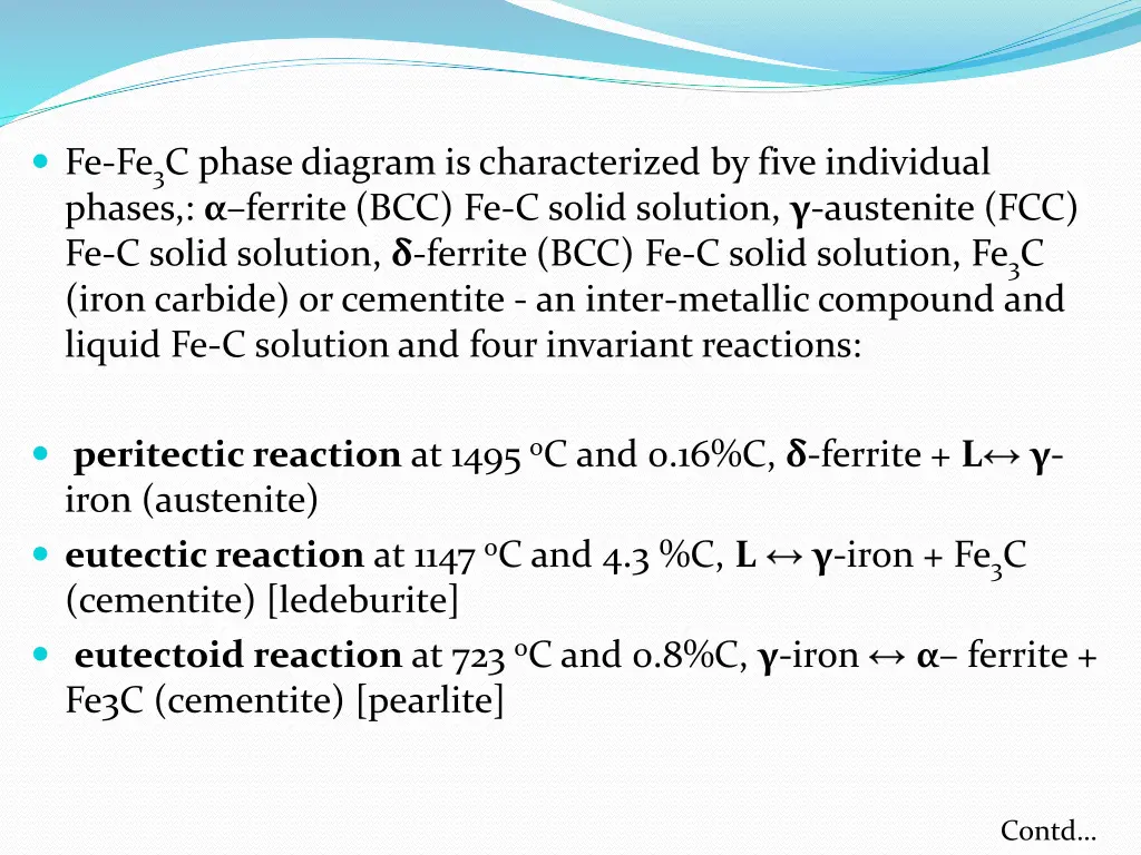 fe fe 3 c phase diagram is characterized by five