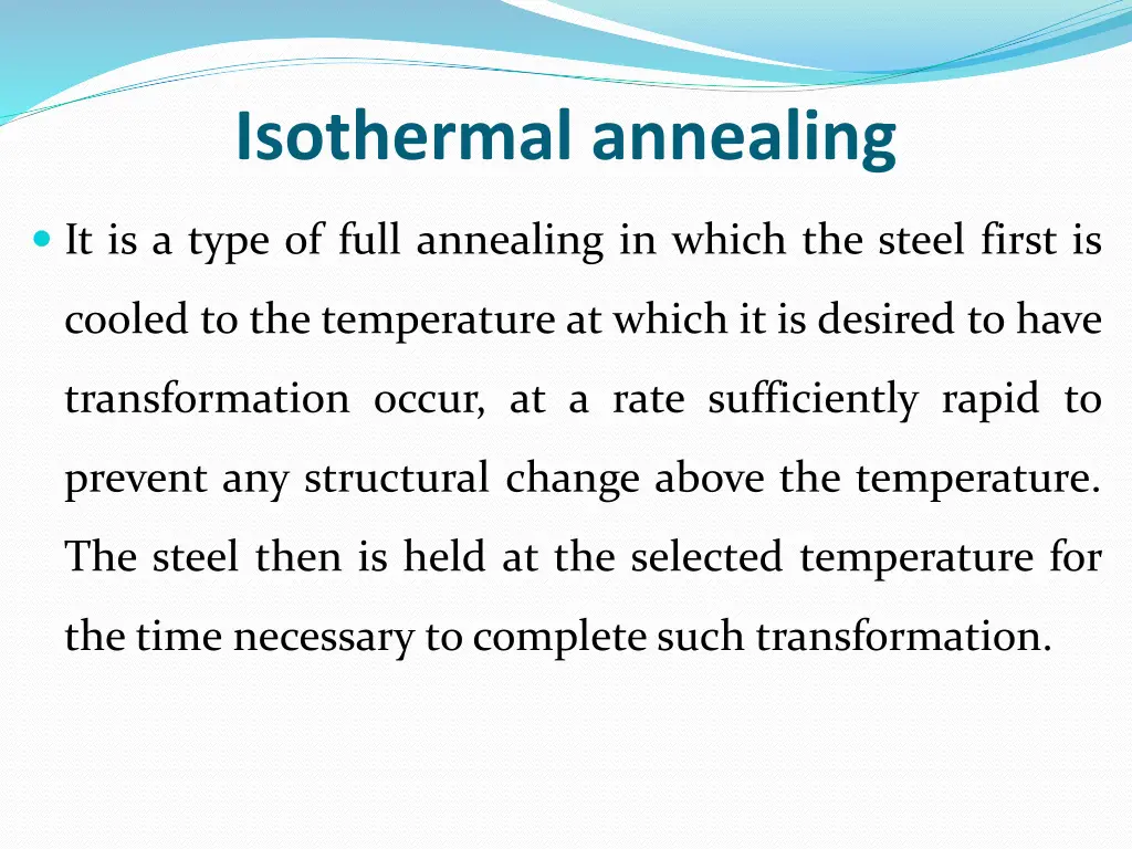 isothermal annealing