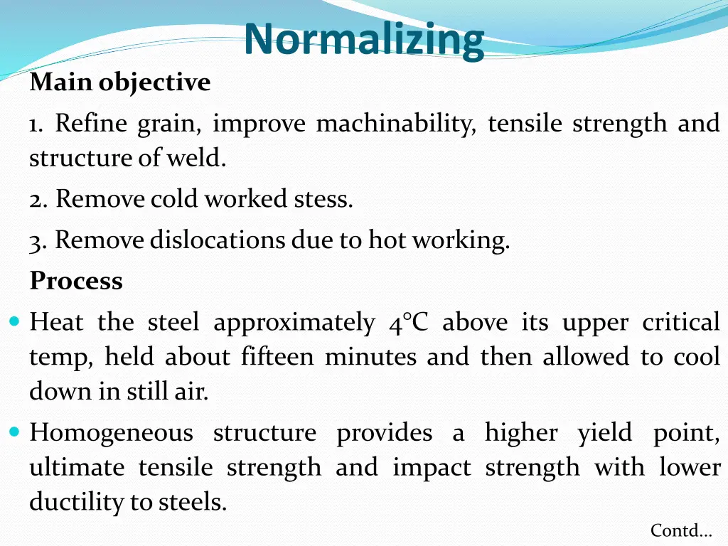 normalizing