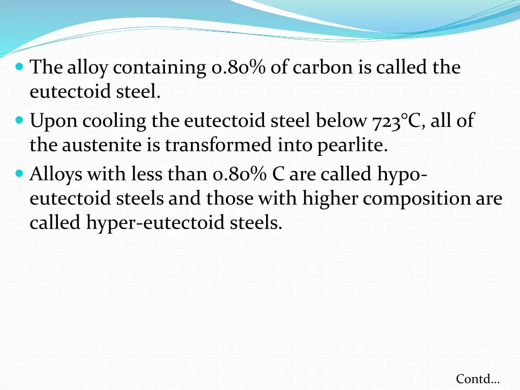 the alloy containing 0 80 of carbon is called