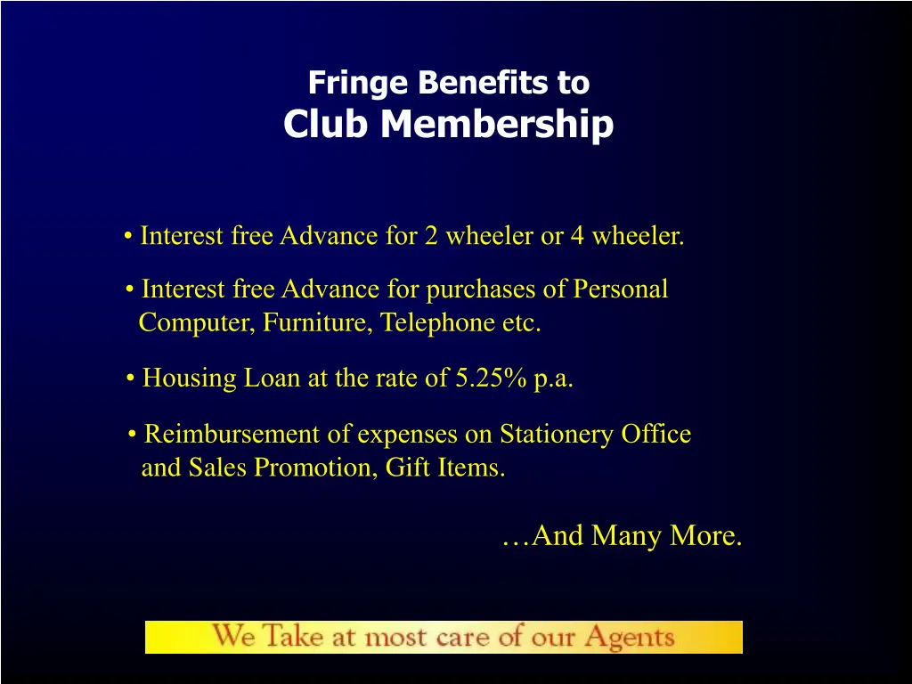 fringe benefits to club membership