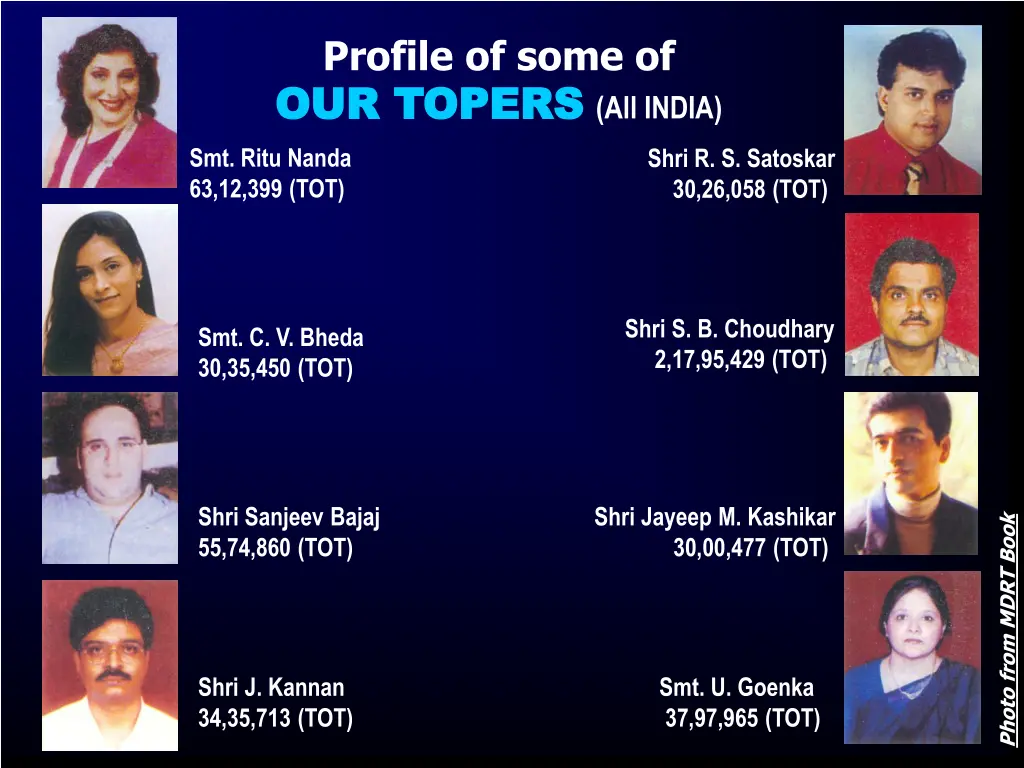 profile of some of our topers our topers