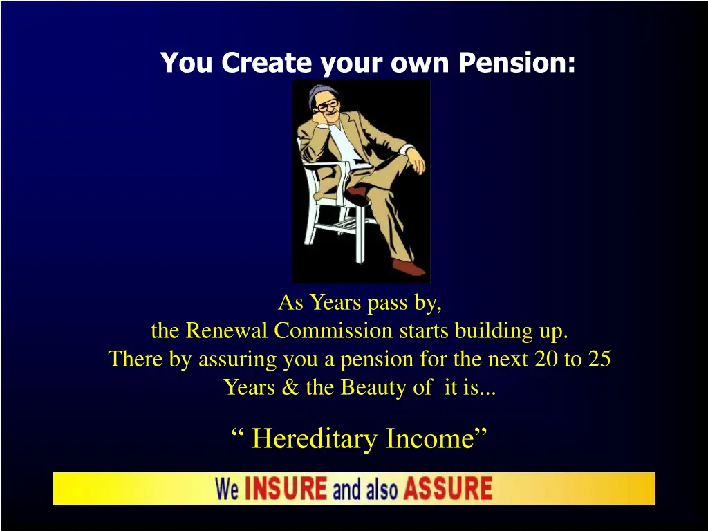 you create your own pension