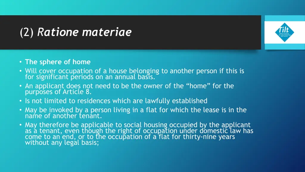 2 r atione materiae 9