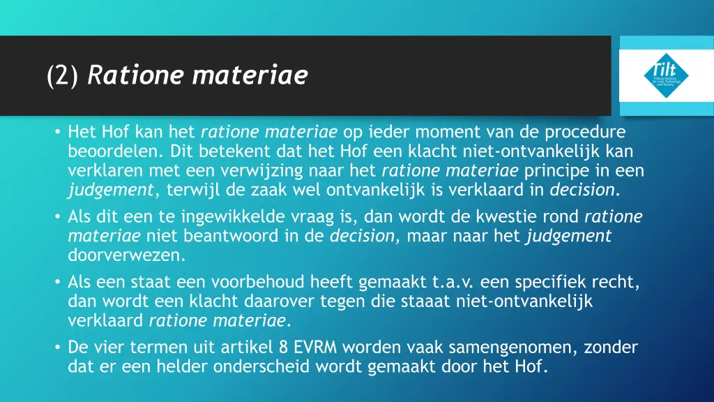 2 r atione materiae