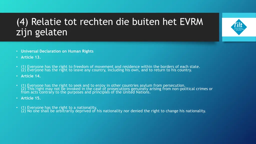 4 relatie tot rechten die buiten het evrm zijn 8